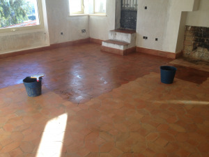 suelo barro cocido